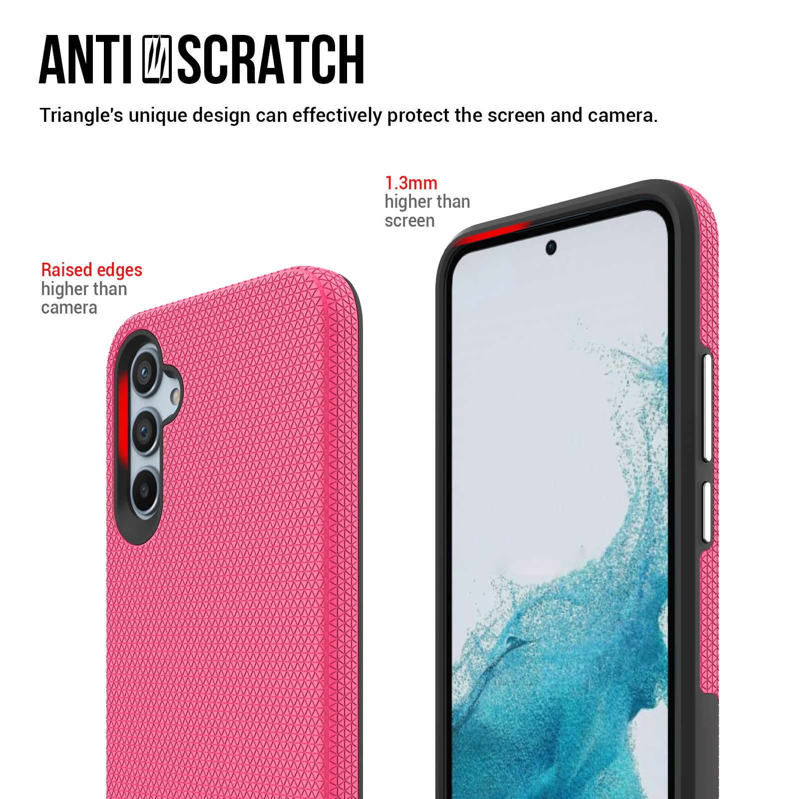 For Samsung Galaxy A34 5G TPU PC Hybrid Case Protective Shell Triangle Military Grade Drop-proof Back Cover For Samsung Galaxy A34 5G TPU PC Hybrid Case Protective Shell Triangle Military Grade Drop-proof Back Cover